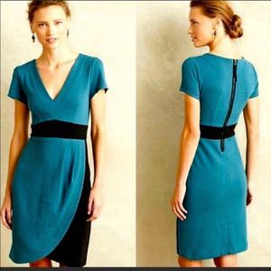 Maeve Anthropologie Shadesplit Tulip Hem Dress